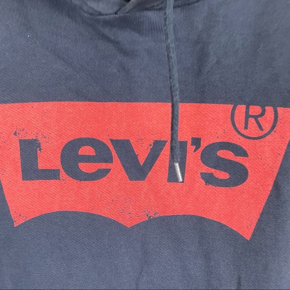 Levi’s Navy Blue Basic Extra Large Hoodie - Picture 2 of 11